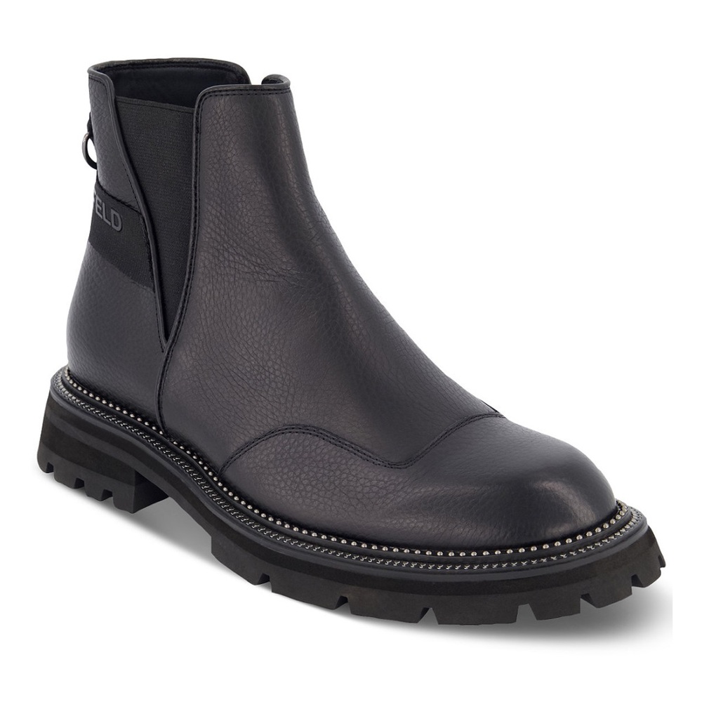 KARL LAGERFELD PARIS
Men's Tumbled Leather‎ Side-Zip Chelsea Boots